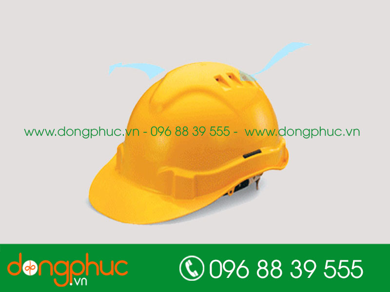 Mũ bảo hộ màu vàng - mẫu 3