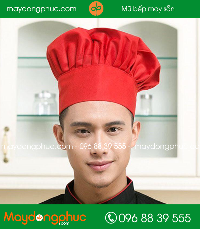 Mũ bếp đồng phục - mẫu 6