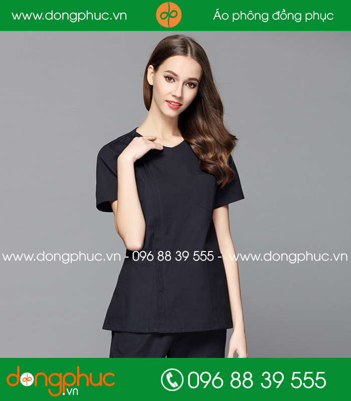 Quần áo đồng phục phòng mổ màu đen