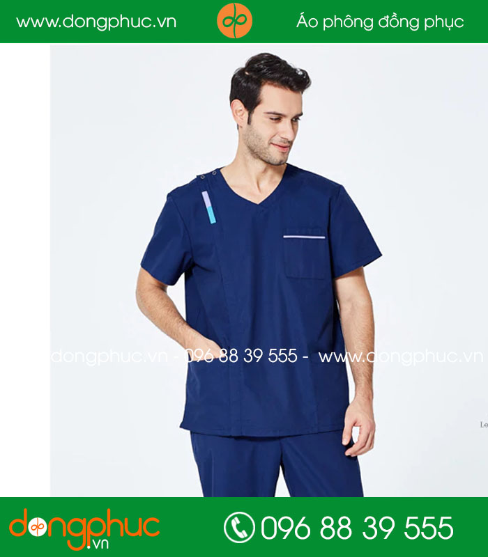 Quần áo đồng phục phòng mổ màu tím than