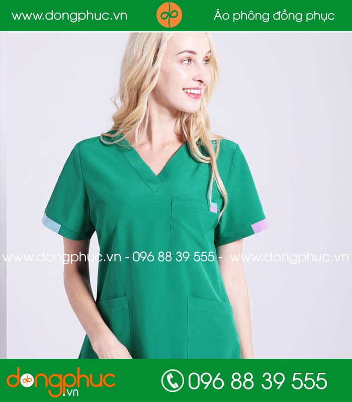 Quần áo đồng phục phòng mổ màu xanh đậm