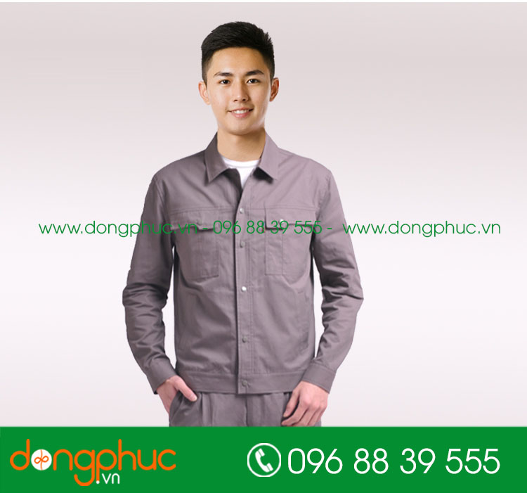 Mẫu áo đồng phục kỹ sư – công nhân màu đỏ - mẫu 3