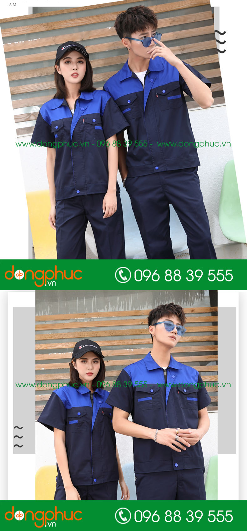 Mẫu áo đồng phục kỹ sư – công nhân màu ghi phối đỏ cộc tay - mẫu 4
