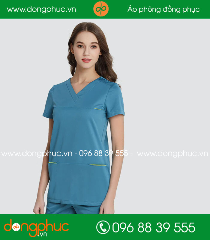 Quần áo đồng phục phòng mổ màu xanh