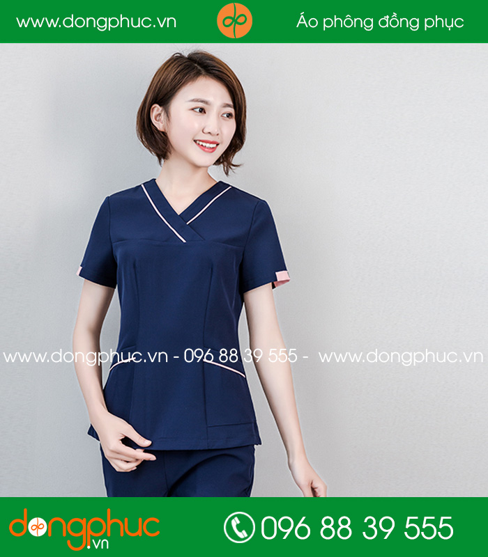 Quần áo đồng phục spa màu tím than