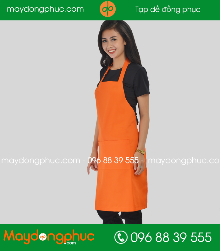 Tạp dề đồng phục màu Cam