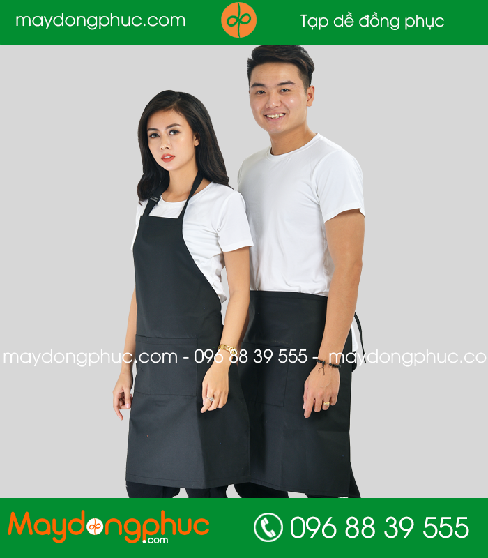 Tạp dề đồng phục màu Đen