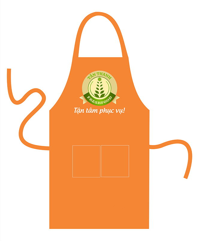 May tạp dề cửa hàng Tân Thanh