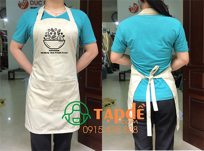 May tạp dề quán Saladdee