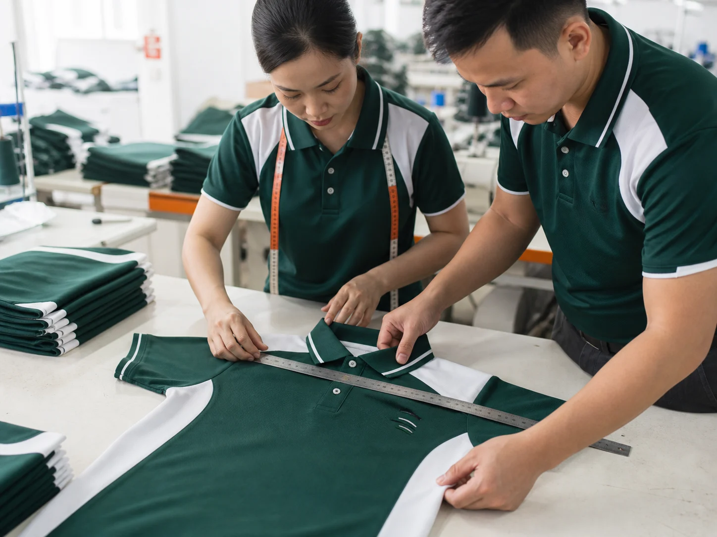 Kiểm soát chất lượng đồng phục trước khi giao
