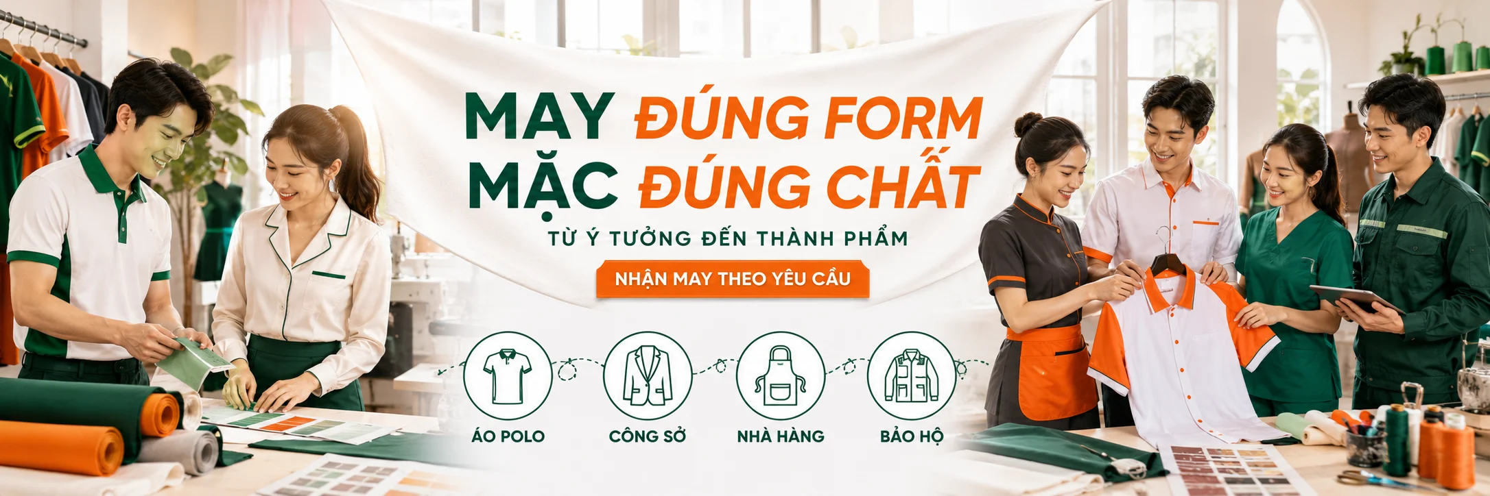 Giải pháp may đồng phục trọn gói