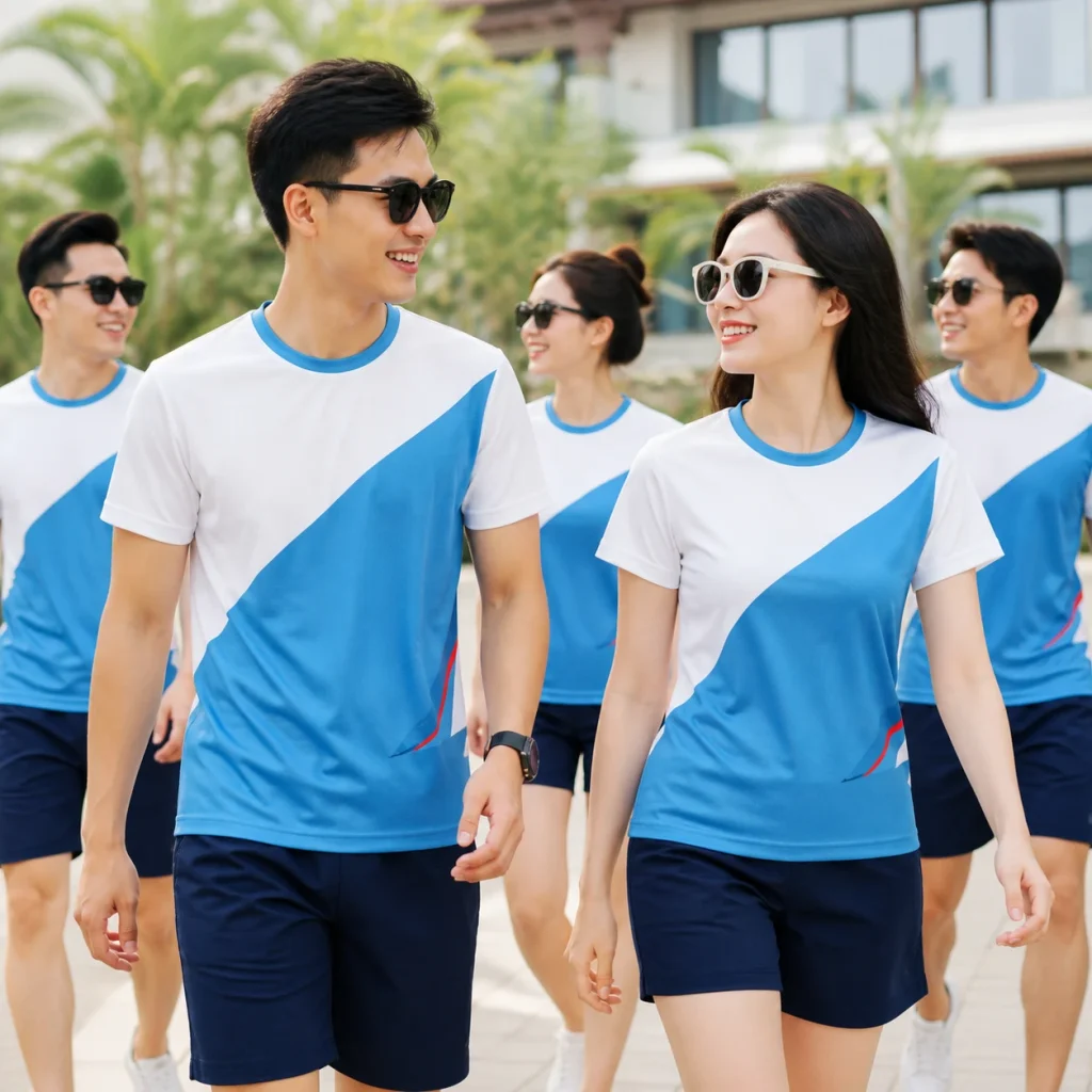 Áo nhóm du lịch công ty